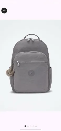 Mochila Seoul Kipling Cinza