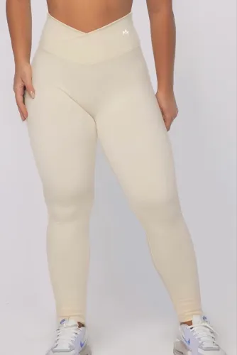 Legging Hardyn Cós Transpassado Feminina Off White M