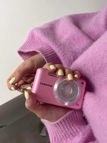 Câmera Samsung es65 rosa