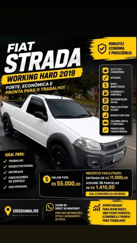 Fiat Strada Working Hard 1.4 Fire Flex 8V CS 2019