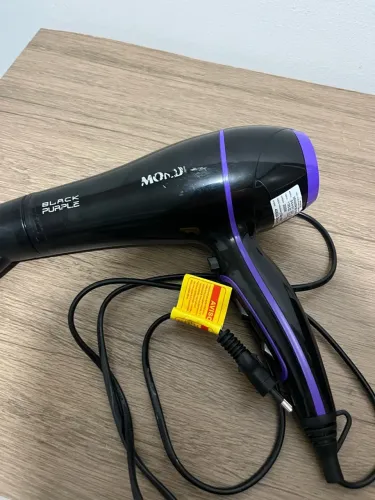 Secador de Cabelo Mondial Black Purple 2000W - Com Bico Direcionador