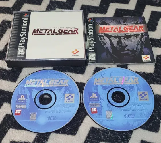 Jogo Metal Gear Solid Americano Original PS1 Playstation 1
