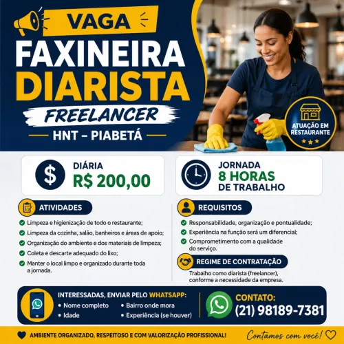 FAXINEIRA FREELANCER