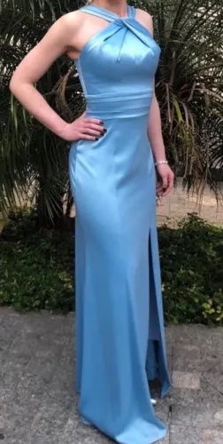 Vestido azul madrinha