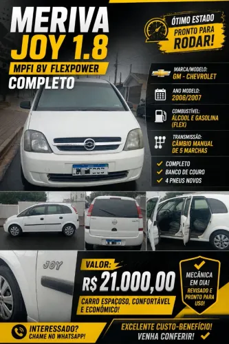 Chevrolet Meriva JOY 1.8 MPFI 8V Flexpower 2007