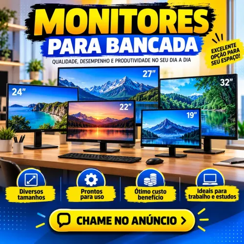 Monitores para Bancada Tecnica com Pequenos Defeitos