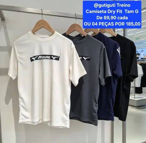 Camisetas treino 04 por 185,00
