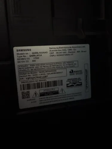 Smart TV Samsung The Frame 55" QN55LS03A - Com Defeito na Tela / Para Peças