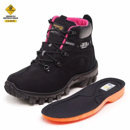 Bota C.A Master Preta Rosa