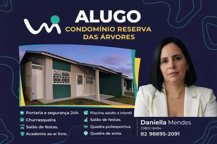 Casa para locação no RESIDENCIAL RESERVA DAS ÁRVORES ( CASA ) -, CIDADE UNIVERSITÁRIA, Mac