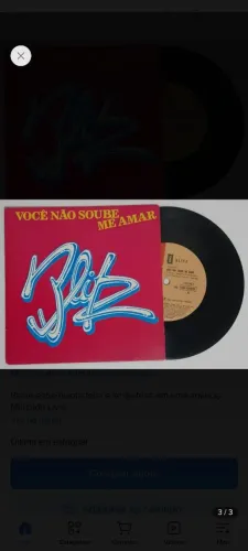 LP de Vinil compacto Banda Blitz - "Você não soube me amar" 1982