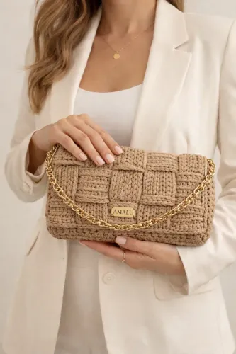 Bolsa de crochê de luxo sob encomenda