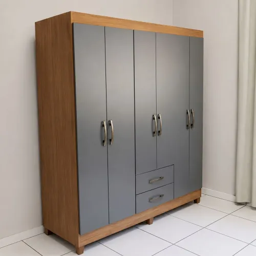 Guarda roupa Freijó Cinza