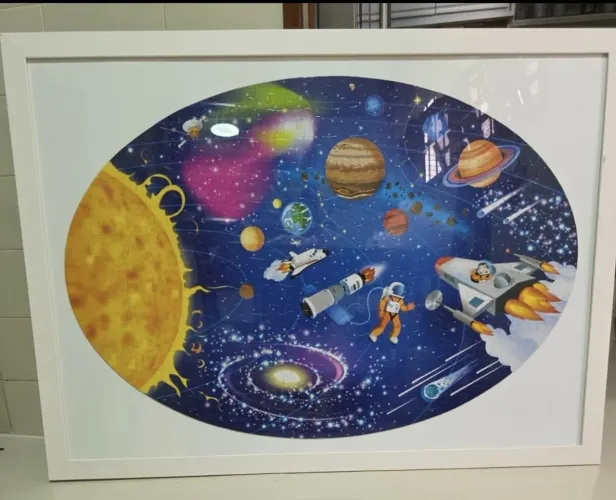 Quadro com vidro Sistema solar 