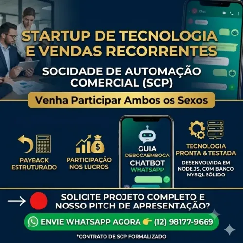 Startup de Tecnologia, Vendas Recorrentes e Soluções em Automação de Vendas para Empresas