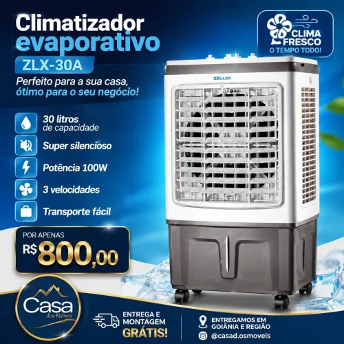 CLIMATIZADOR ZELLOX ZLX-30A 30LTS