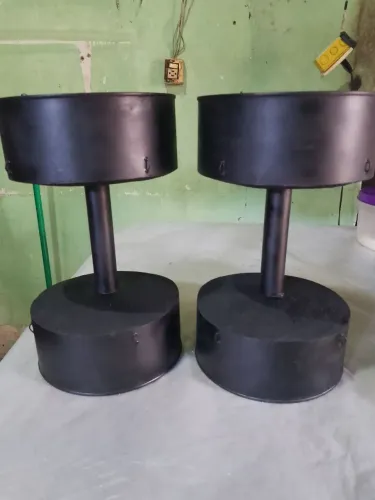 HALTERES caseiro de latas fixo 7kg