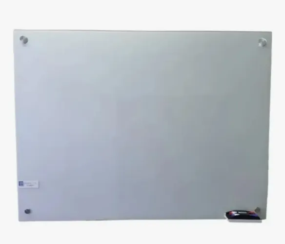 Lousa Branca De Vidro 150x90cm Temperado + Kit Instalação