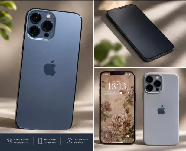 iPhone 13 Pro Max 256 GB Azul Sierra ? IMPECÁVEL