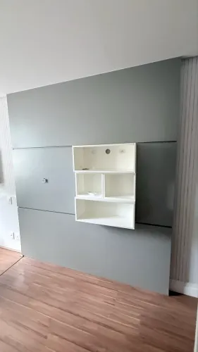 Painel em MDF marcenaria projetada 