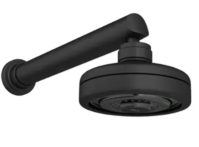 Chuveiro com Tubo Reto Par. Acqua Plus Black Matte 1990.BL.CT.MT Deca