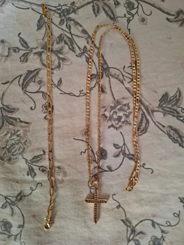 Pulseira, cordão e pingente MAGOLD