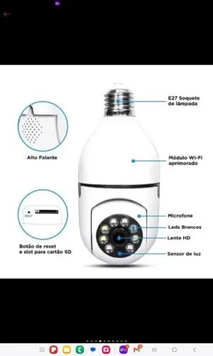 Câmera Wi-Fi 360 sem fio Yoose