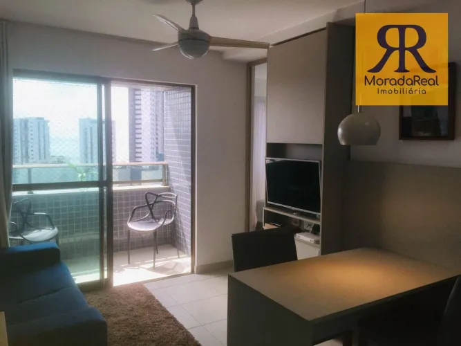 Apartamento com 1 dormitório para alugar, 35 m² por R$ 3.100,00/mês - Boa Viagem - Recife/