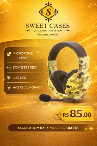 Fones de Ouvido Gamer B-Max BM218