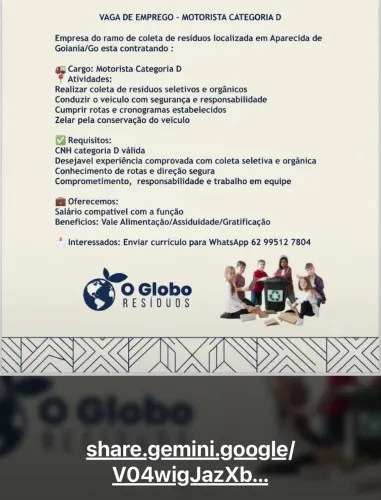 Contrata-se motorista 