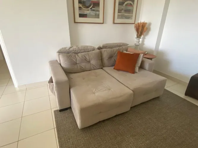 Sofá 2 lugares retrátil - higienizado recentemente