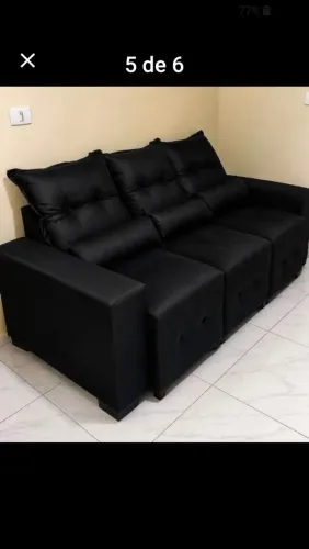 Sofá retrátil 3 lugares da fábrica