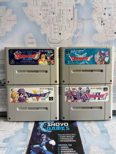 Lote Dragon Quest para Super Nes/Famicon