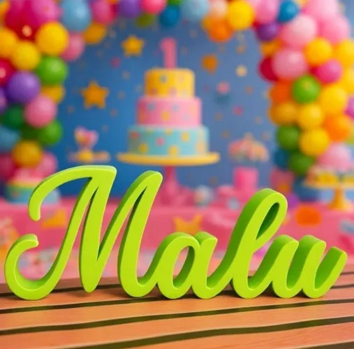 Nome Personalizado Decoração Exclusiva Personalizado para Quartos, Festas e Presentes