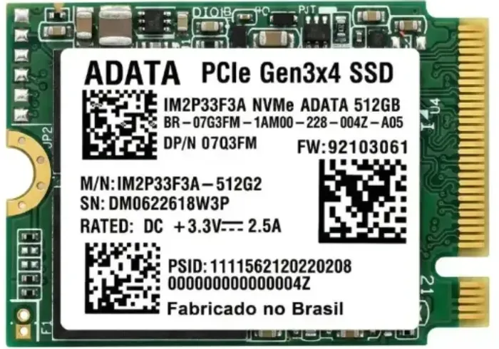 Flash M2 Nvme Im2p33f3a 512gb -  71% saúdavel 