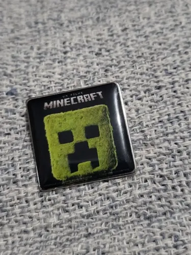 pin minecraft o filme - creeper - warner games ccxp  broche