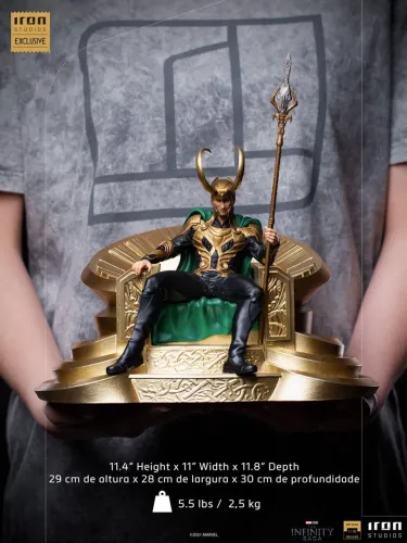 Loki On Throne Deluxe (ccxp 2021) 1/10 - Iron Studios