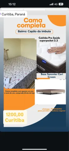 Cama Ortobom pro saúde super pocket 2.2 cama casal