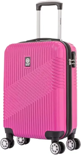 SANTINO, Mala de Bordo Geometric 4 Rodas 360º Santino P ASAV7003P Cor: Pink