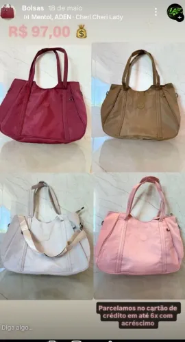 Sacolas femininas