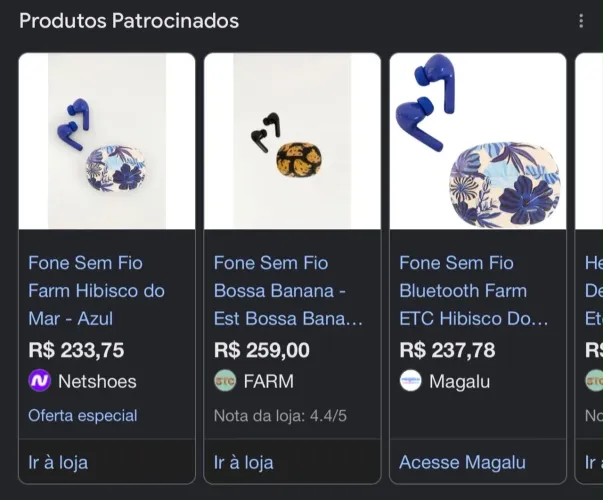 Fone farm azul