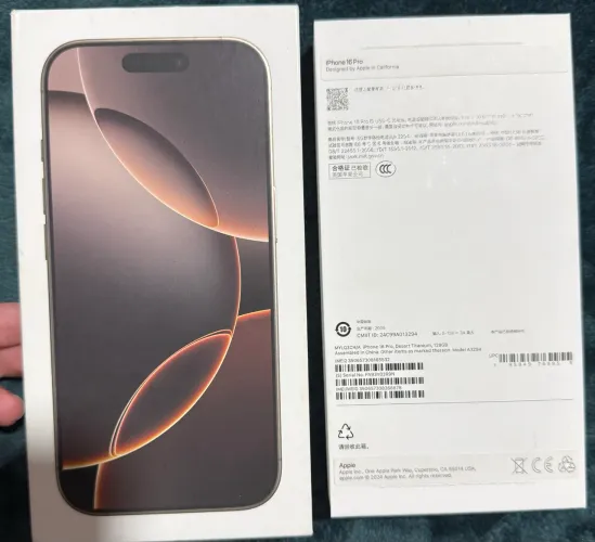 Caixa iPhone 16 Pro Desert 128gb