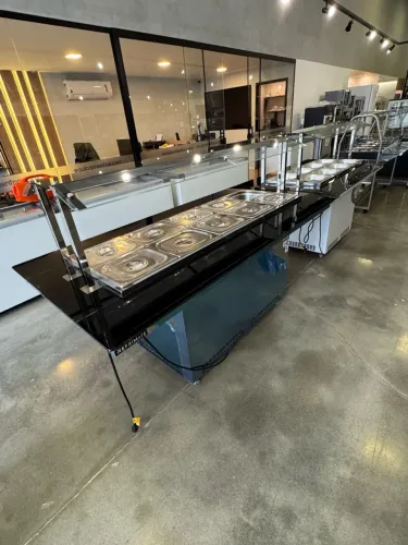 Buffet restaurante quente e frio completo Novo com garantia