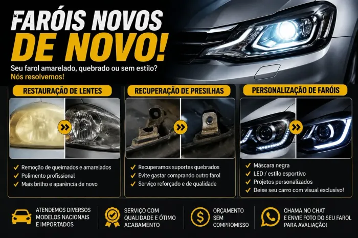 Restauração e Personalização de faróis