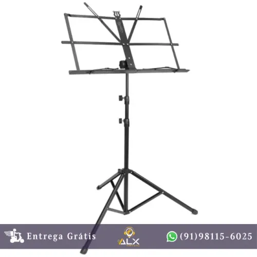 Estante P/ Partitura Com Ajuste de Altura - Dobrável Com Bag - Tne1954-1 *ENTREGA GRÁTIS*