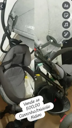Carrinho triciclo kiddo