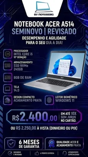 Notebook acer a515