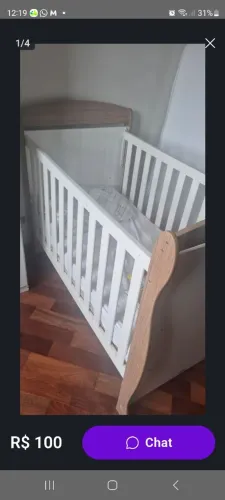 Vendo berço 80 reais retirar em Santo André rua José Lins do rego 