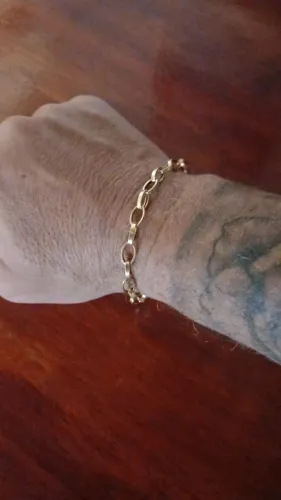 Pulseira ouro 18k masculina 4.5g linda !!