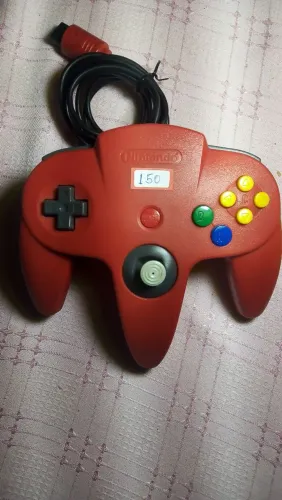 NINTENDO 64 CONTROLE VERMELHO TOP JOYSTICK 